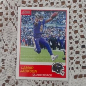 Football card Lamar Jackson